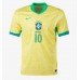 Camiseta Brasil Rodrygo Goes #10 Primera Equipación Copa America 2024 manga corta